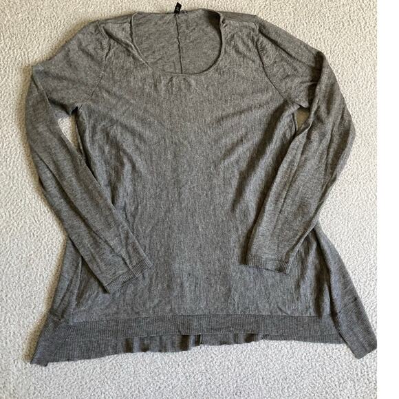 Eileen Fisher Sweaters - Eileen Fisher Sweater Medium Wool Alpaca Pullover Light Round Neck Gray Minimal